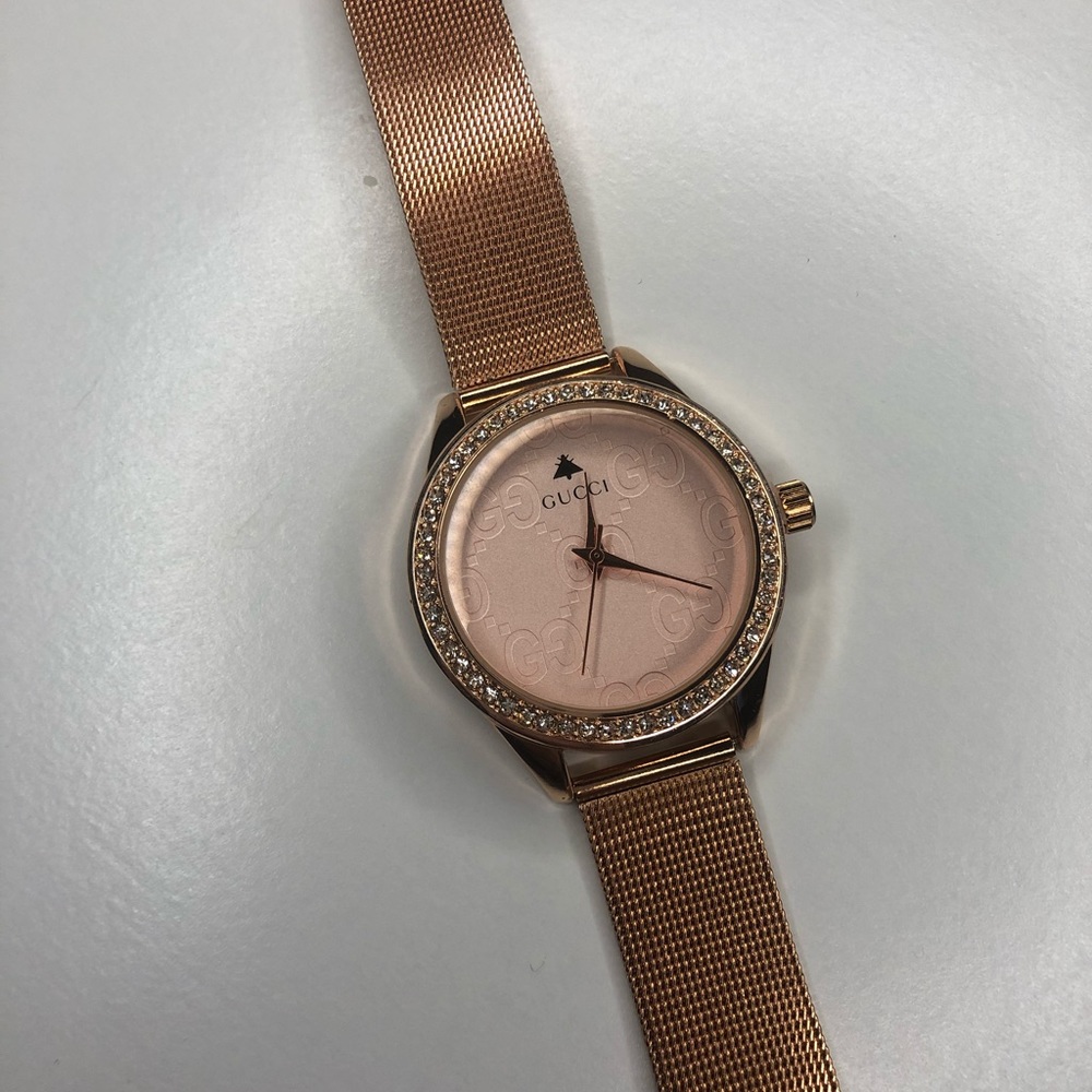 Rose gold watch